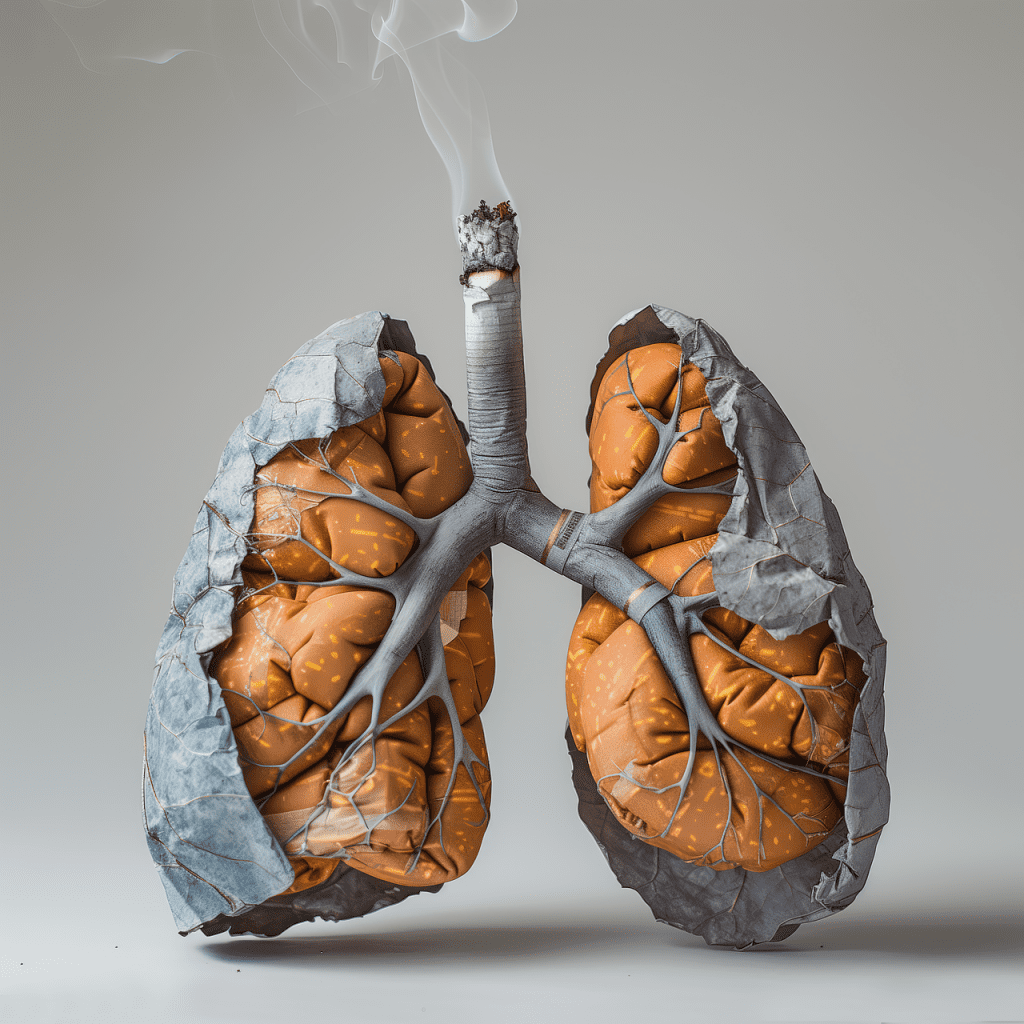 Visualización del cuerpo y el tabaco
